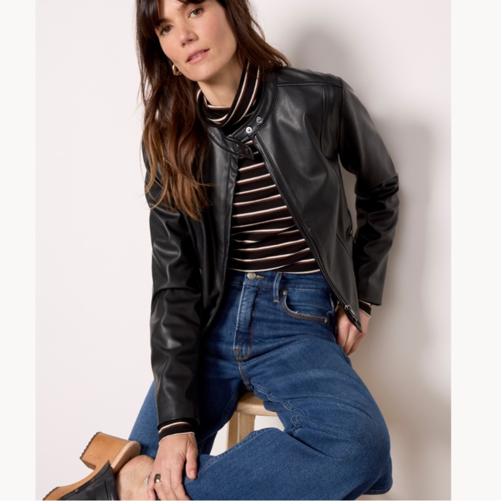 Lennox Racer Moto Jacket - Evereve
